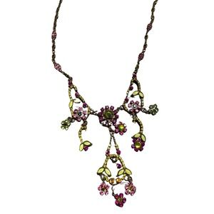 Vintage Floral Multicolor Necklace